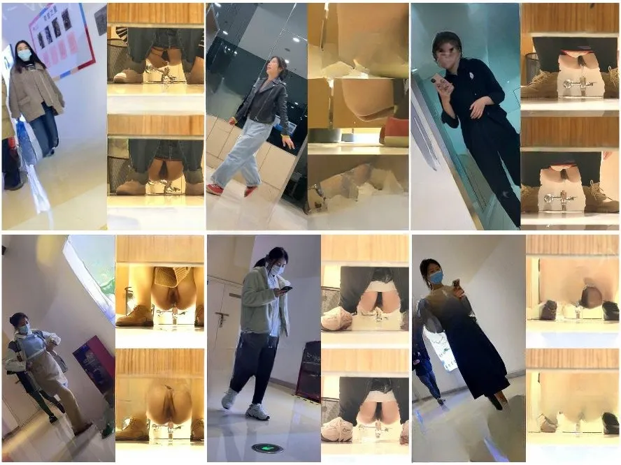 Hidden Camera トイレ撮影の達人が尾行してグルメ街の女子トイレに侵入して隠し撮り❤️ フライドチキン店の店主がオシッコしてるのを見て…