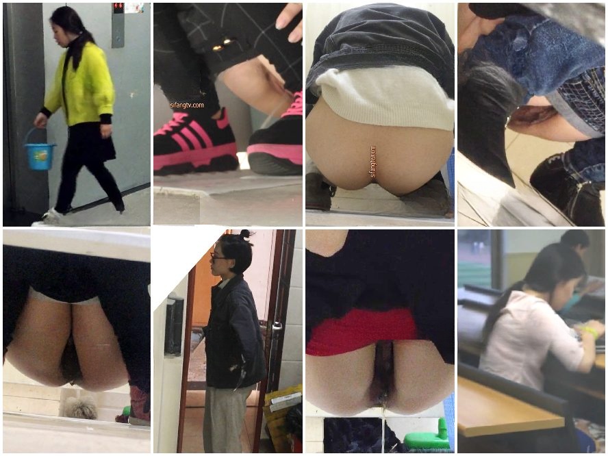 Public Restroom China Toilet Voyeur sifangktv 2521-2523