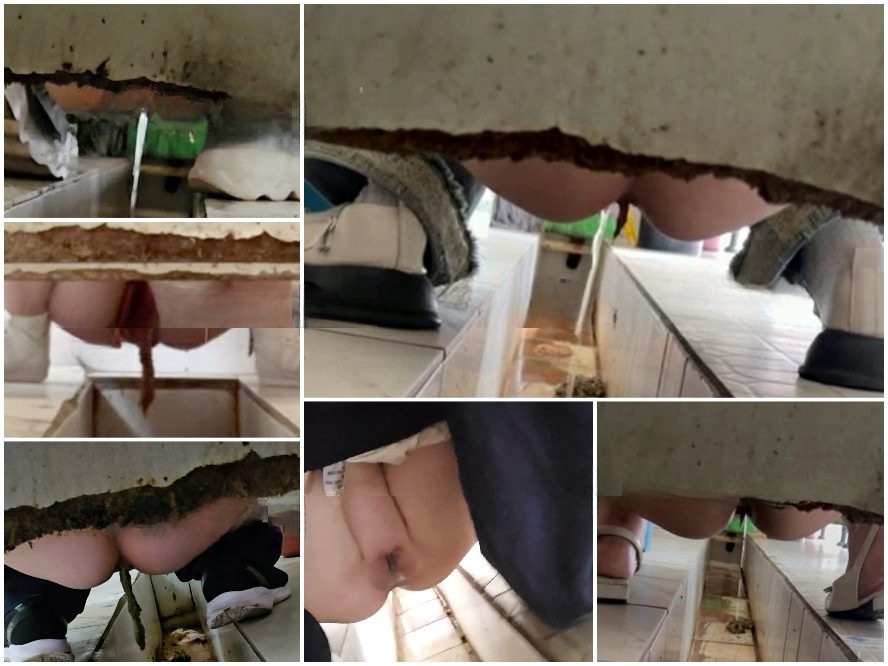 Hidden Cam Toilet 乾いたトイレをこっそり撮影しながら女性が拍手 – 画面いっぱいの排泄物、下痢エピソード32。