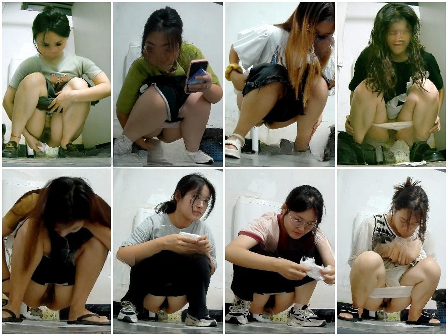 Public Restroom China Toilet Voyeur sifangktv 2614-2616