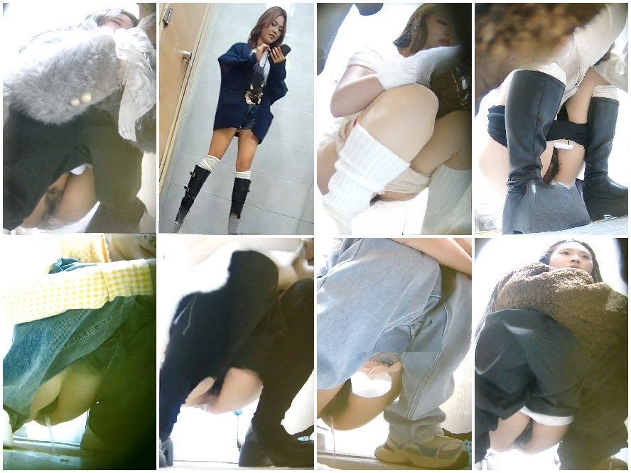 Hidden Camera 女性カメラマンが和式野外トイレを隠し撮り — 画面いっぱいの排泄物（下痢編 #33）