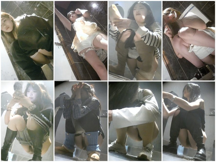 Girls on the Toilet オンライン限定プレ​ミア：【パノラマバートイレショット】黒ストッキングとハイヒールを履いた様々な美女が登…