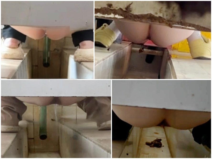 Spy Camera [過激／トイレ盗撮] 女性POV：和式ボットン便所の隠しカメラ – 画面いっぱいの糞便と下痢 (Vol. 34)