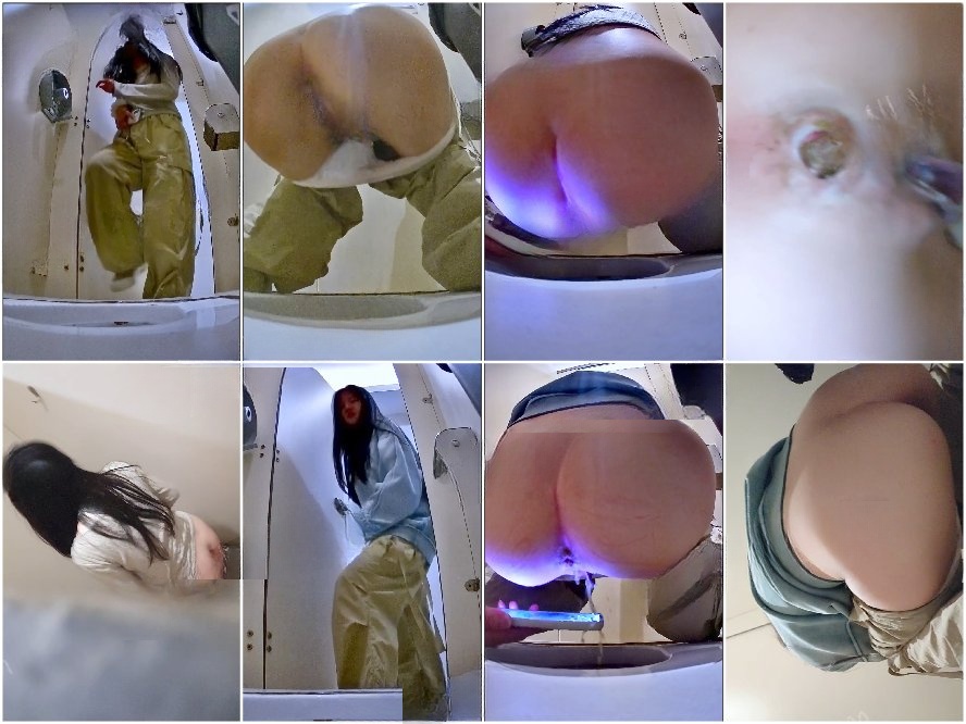 Spy Camera 【最高級トイレショット】絶妙な無毛蝶形軟膣美人ダンサーの排便と排尿