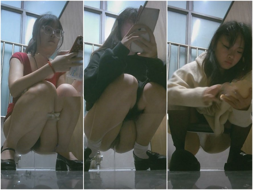 Spy Today 4月にリークされた新シリーズ❤️ マスターフォトグラファーが高級オフィスビルに忍び込み、洗練された雰囲気の眼鏡をかけた少女の…