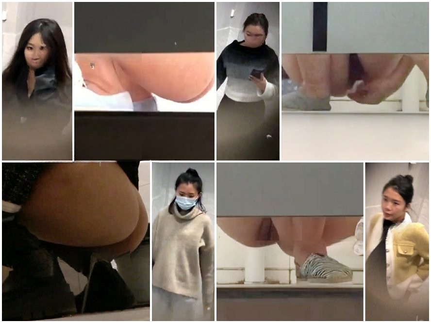 Public Restroom China Toilet Voyeur sifangktv 2716-2718