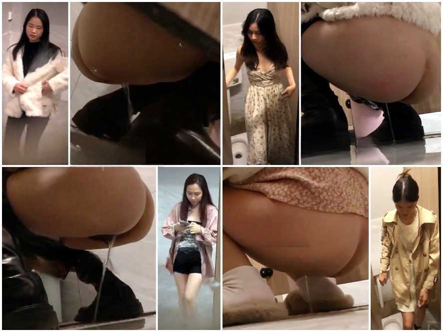 Public Restroom 美しい若い女性たちが服飾市場で買い物をしている❤️彼女たちは私の顔を撫でてから、私のツボを撫でてくれた[ある不動…