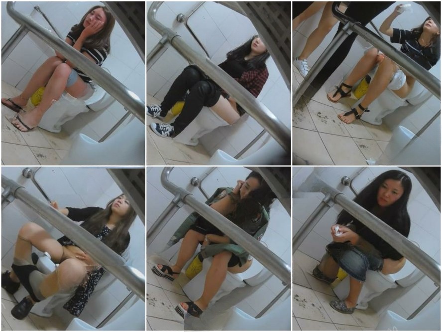 Public Restroom バーのトイレに仕掛けられた隠しカメラの映像。女友達のグループが連れ立って用を足しながら、好みのイケメンについて語…