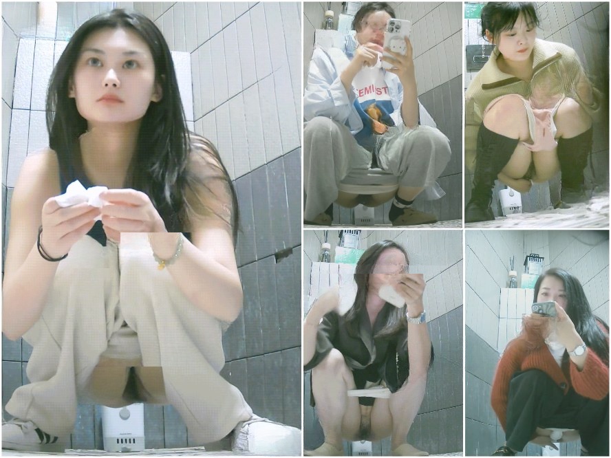Hidden Camera オフィスの女性用トイレを捉えた、新たに流出した高画質の隠し撮り映像。正面と背面の2アングルを収録 ❤️ 用を足す女性…