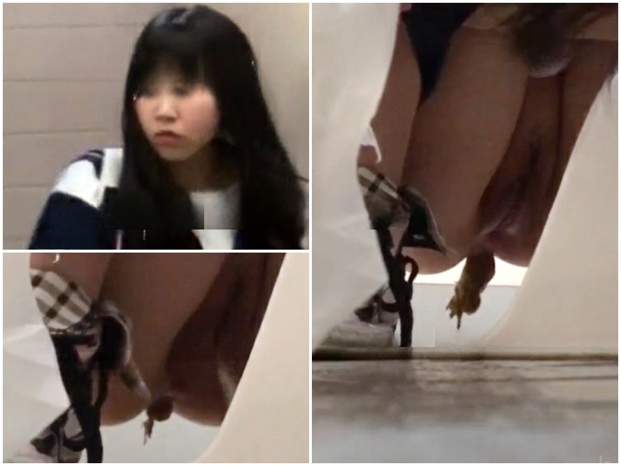 Hidden Camera 【高画質丸見え和式】激カワJKの排泄トロトロおまんこ＆極太うんち・・エグすぎるアングルで丸見えすぎ【高画質丸見え和式…