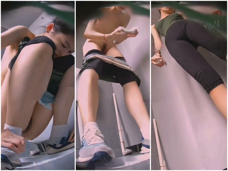 盗撮の達人が女子高のトイレに潜入❤️ダンス科の美女がレッスン着を脱いで全裸になり、用を足したり生理用品を交換したりしながら親友とおしゃべりする様…