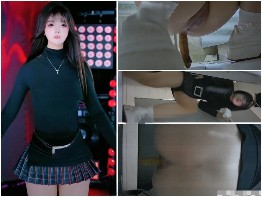 Hidden Camera 【女性配信者トイレ盗撮16（大便・白虎）】デュアルアングル・超高画質・白虎（無毛）の女性配信者トイレ盗撮