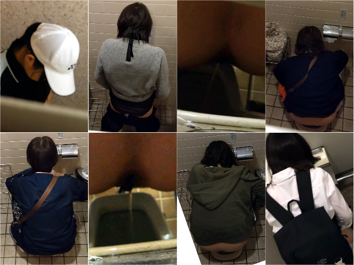 激レア若いのが撮れた！海のトイレ、中腰お〇っこ、立ち拭き全5名, , 生理ペーパーの匂い嗅ぎを撮られた娘！肛門フェチにはたまらないブラックホール…
