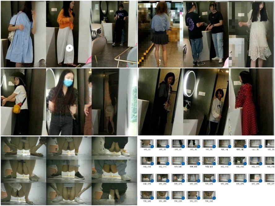 Public Restroom 【極上トイレ盗撮】洋食店にて、行き交う若い女性の「若々しい秘所」を至近距離からクローズアップ❤️アンダーヘアが極…